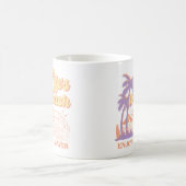 人生のビーチ楽しむ波 コーヒーマグカップ (中央)