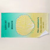 人生のビーチ ビーチタオル (正面)