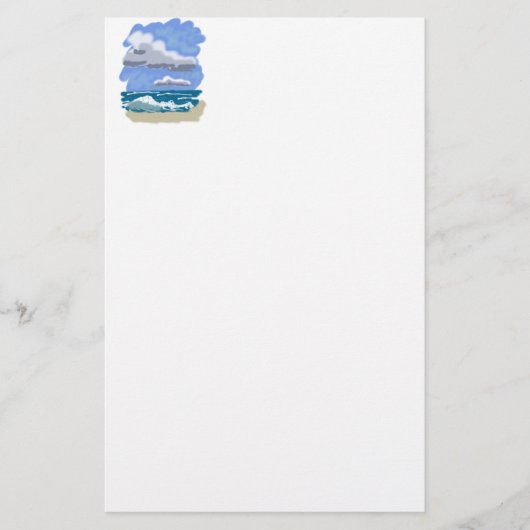 人生のビーチ 便箋 (正面)