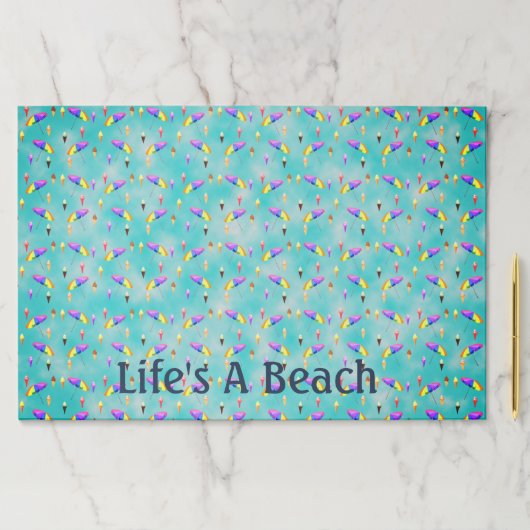 「人生のビーチ」大型ドードル·デスク ペーパーパッド (インサイチュ)