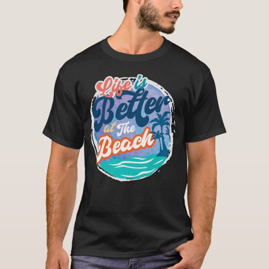 人生のビーチ Tシャツ (正面)
