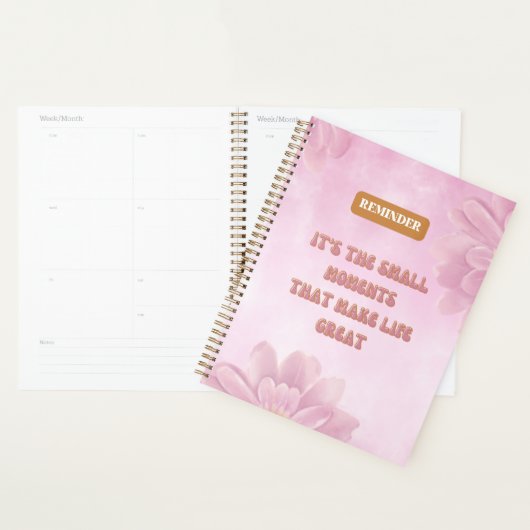 人生のフローラを作る小さな瞬間素晴らし プランナー手帳 (ディスプレー)