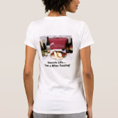 人生のホストをワインの試飲吐露して下さい Tシャツ (裏面)