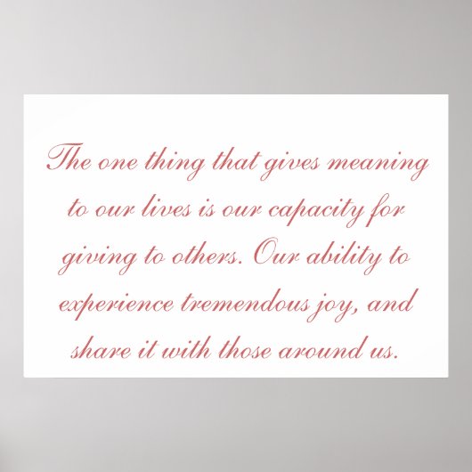 人生のポスターの意味 ポスター (正面)