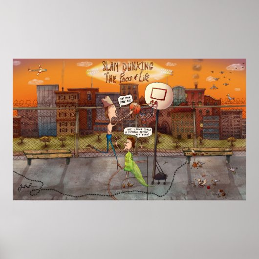 人生のポスターをバタンと叩く ポスター (正面)