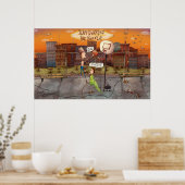 人生のポスターをバタンと叩く ポスター (キッチン)