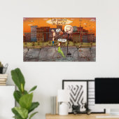 人生のポスターをバタンと叩く ポスター (ホームオフィス)