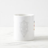 人生のマグカップのカバラの木 コーヒーマグカップ (中央)