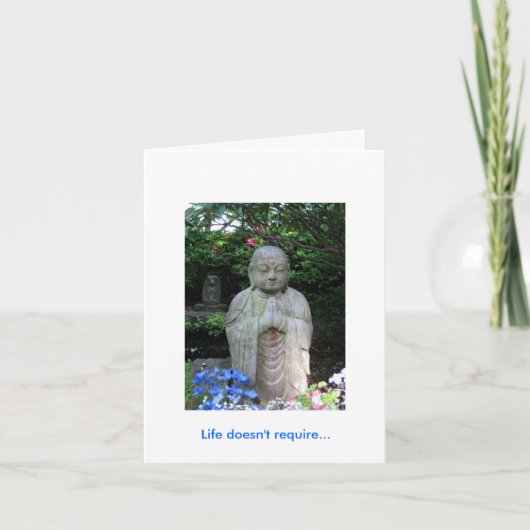 人生のメッセージ カード (正面)