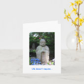 人生のメッセージ カード (黄色い花)