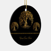 人生のメーンディツリー(金ゴールド) セラミックオーナメント (右)