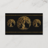 人生のメーンディツリー(金ゴールド) 名刺 (裏面)