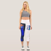 人生のモチベーション引用文 カプリレギンス (正面)