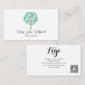 人生のライフコーチツリーセラピストヨガヒーラー 名刺 (正面/裏面)