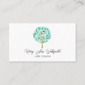 人生のライフコーチツリーセラピストヨガヒーラー 名刺 (正面)