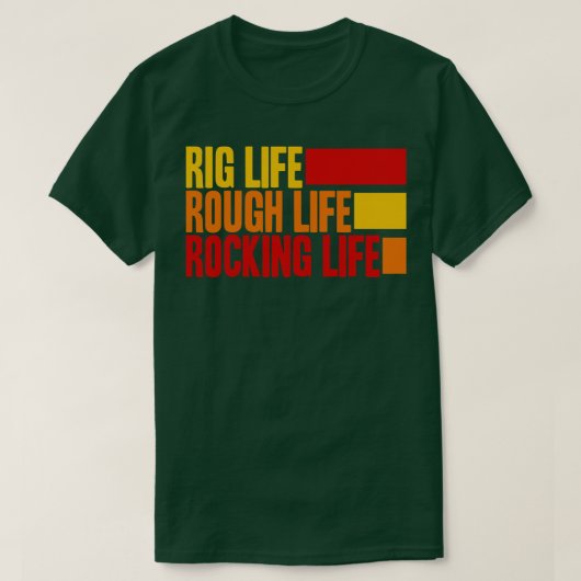 人生のラフな人生の揺れる生活を装う Tシャツ (デザイン正面)