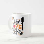 人生のラブベイク コーヒーマグカップ (正面左)