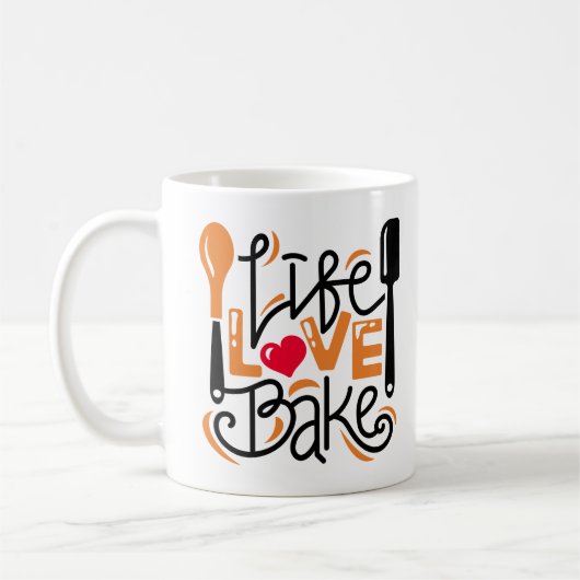 人生のラブベイク コーヒーマグカップ (左)