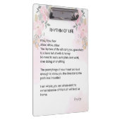 人生のリズム – 希望に満ちた詩 クリップボード (右)