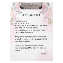 人生のリズム – 希望に満ちた詩 クリップボード