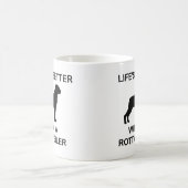 人生のロットワイラー コーヒーマグカップ (中央)