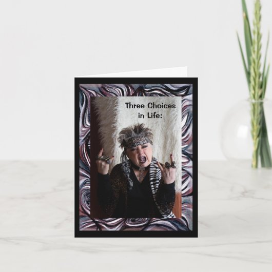 人生の三つの選択 カード (正面)