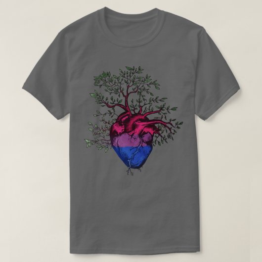 人生の両性ハートツリー1 Tシャツ (デザイン正面)