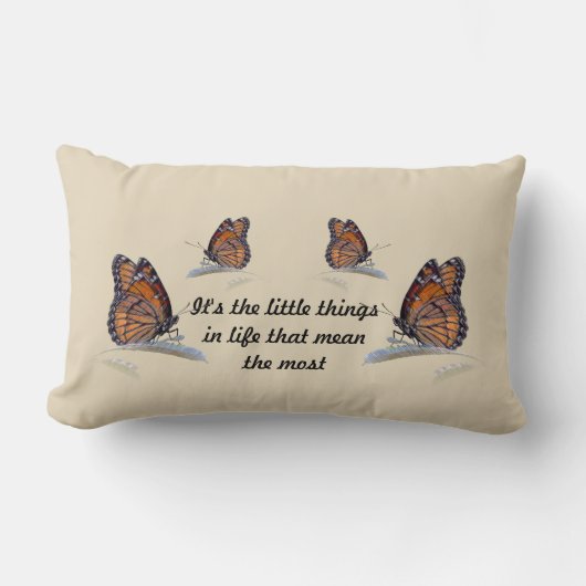 人生の中で最も意味する小さなことだ ランバークッション (正面)