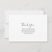 人生の中で生きてきた写真縁どの葬儀 サンキューカード (裏面)