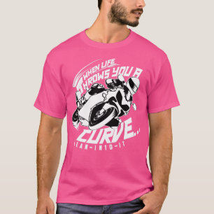 人生の中で自分の曲線がGifに傾く時に可愛い Tシャツ