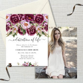 人生の予算お祝い紫の写真葬儀