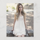 人生の予算お祝い紫の写真葬儀 (裏面)