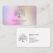 人生の人生のコーチのツリーセラピストヨガムーン相 名刺 (正面/裏面)