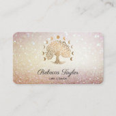 人生の人生のコーチのツリーセラピストヨガムーン相 名刺 (正面)