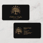 人生の人生のコーチのツリーセラピストヨガムーン相 名刺 (正面/裏面)