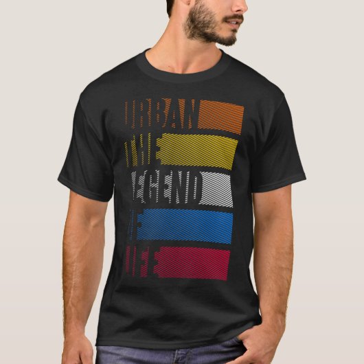 人生の伝説を都市化する Tシャツ (正面)