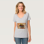 人生の保挑戦を推し進め、受け入れること Tシャツ (正面フル)