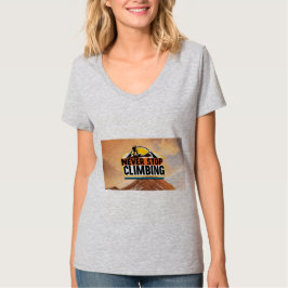 人生の保挑戦を推し進め、受け入れること Tシャツ