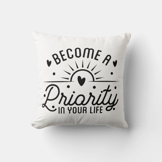 人生の優先事項になる クッション (正面)
