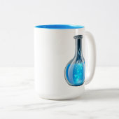 人生の公式マグカップのための錬金術。錬金術フラスコ ツートーンマグカップ (正面右)