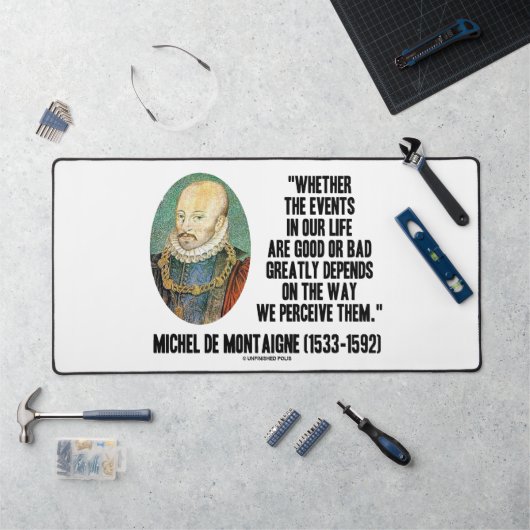 人生の出来事を良いか悪いかどう捉えるか デスクマット (ワークステーション)