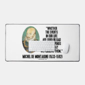 人生の出来事を良いか悪いかどう捉えるか デスクマット (キーボード&マウス)