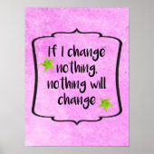 人生の前向きモチベーションを変えるインスピレーション引用文 ポスター (正面)