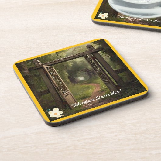 「人生の前途」 コースター (左側)