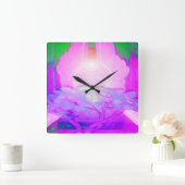 人生の創造力の木 スクエア壁時計 (ホーム)