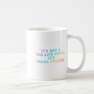 人生の危機 真っ只中!四十路の荒ぶる激情、面白Tシャツ コーヒーマグカップ