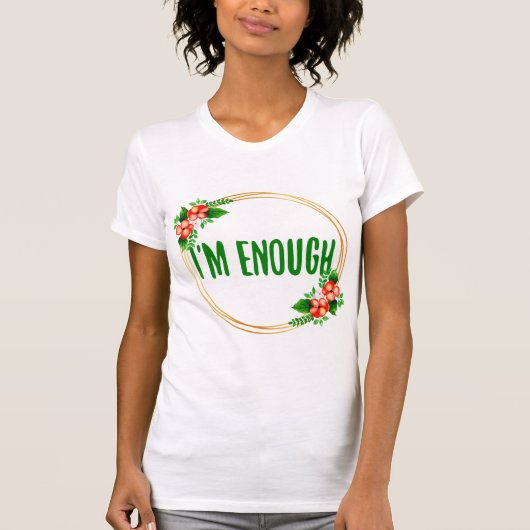 人生の受け入れとセルフケアのためのポジティブな気分 Tシャツ (正面)
