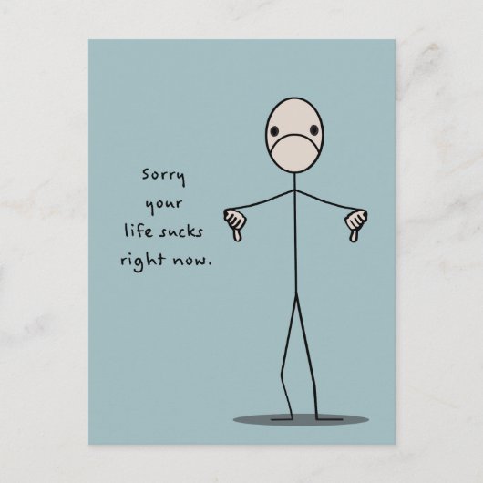 人生の吸今すまない ポストカード (正面)