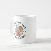 人生の喜びと贅沢 ビジネスロゴ コーヒーマグカップ (正面左)