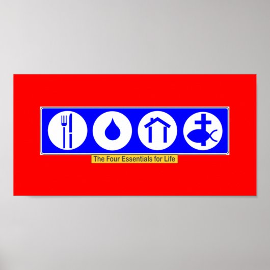 人生の四大要素 ポスター (正面)